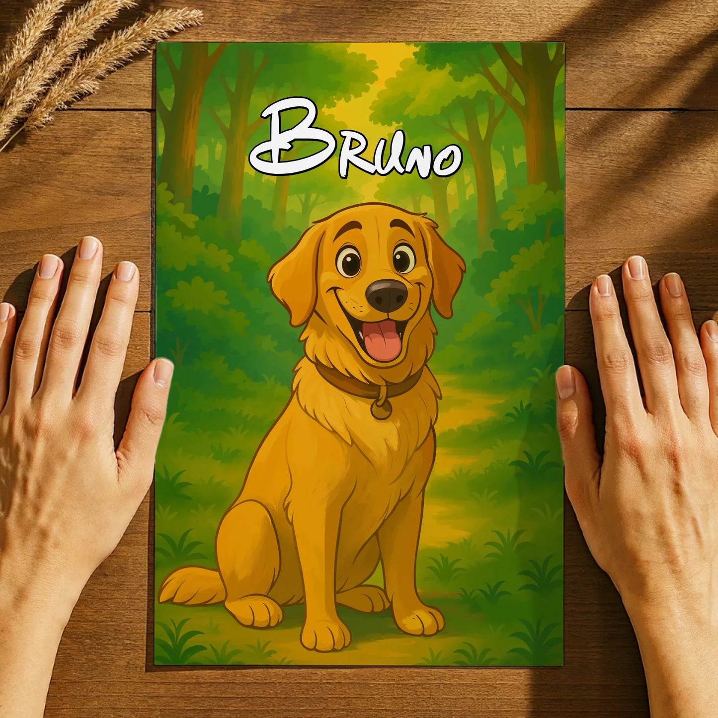 Dein Hund im 2D Film-Stil